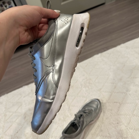 Nike Air Max Thea Silver Sneakers - Picture 5 of 7
